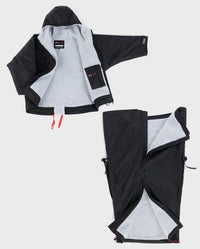 1|dryrobe® Adapt shown laid out, with the upper and lower part unzipped and separate 