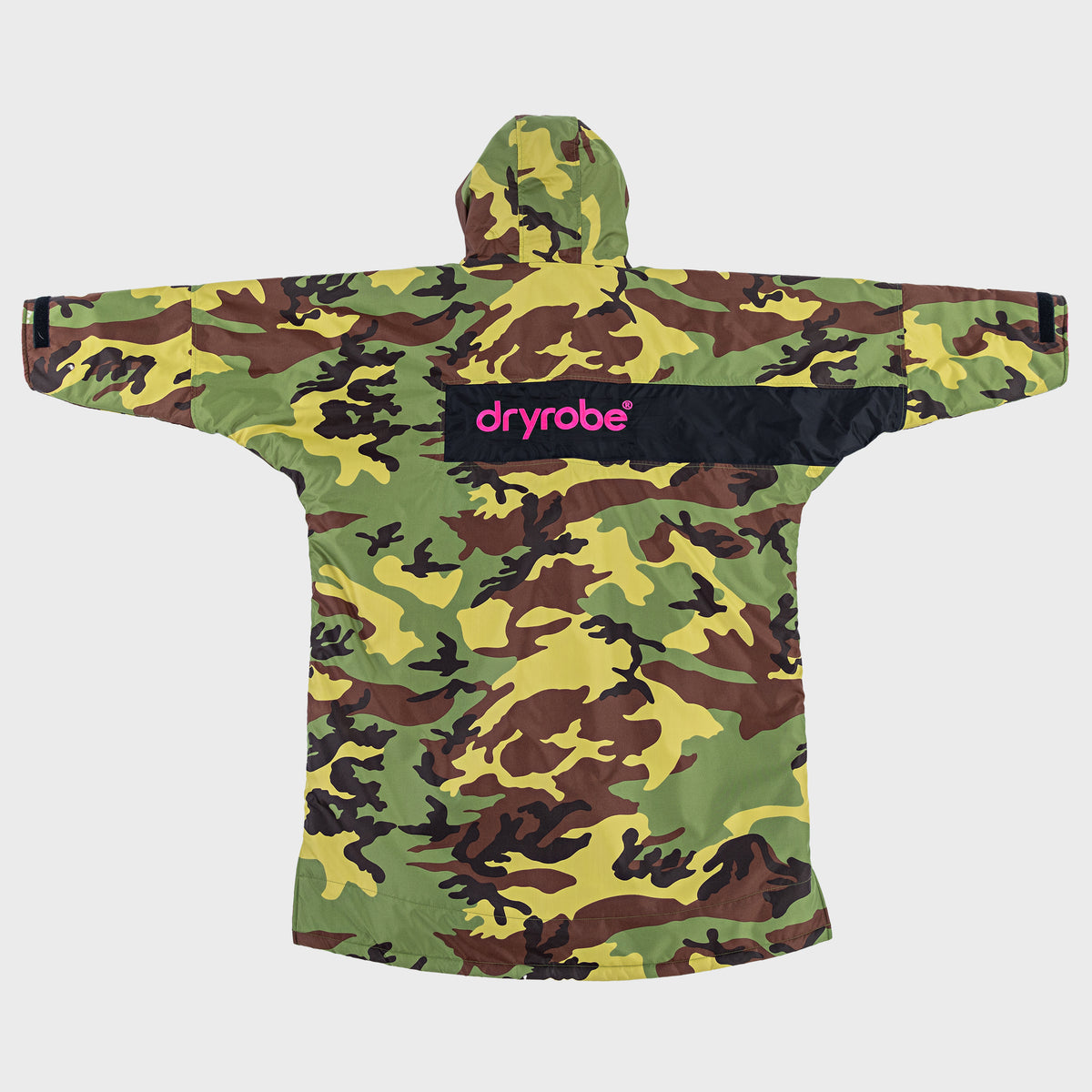 dryrobe® Advance Kids Long Sleeve Robe Camo Pink Black