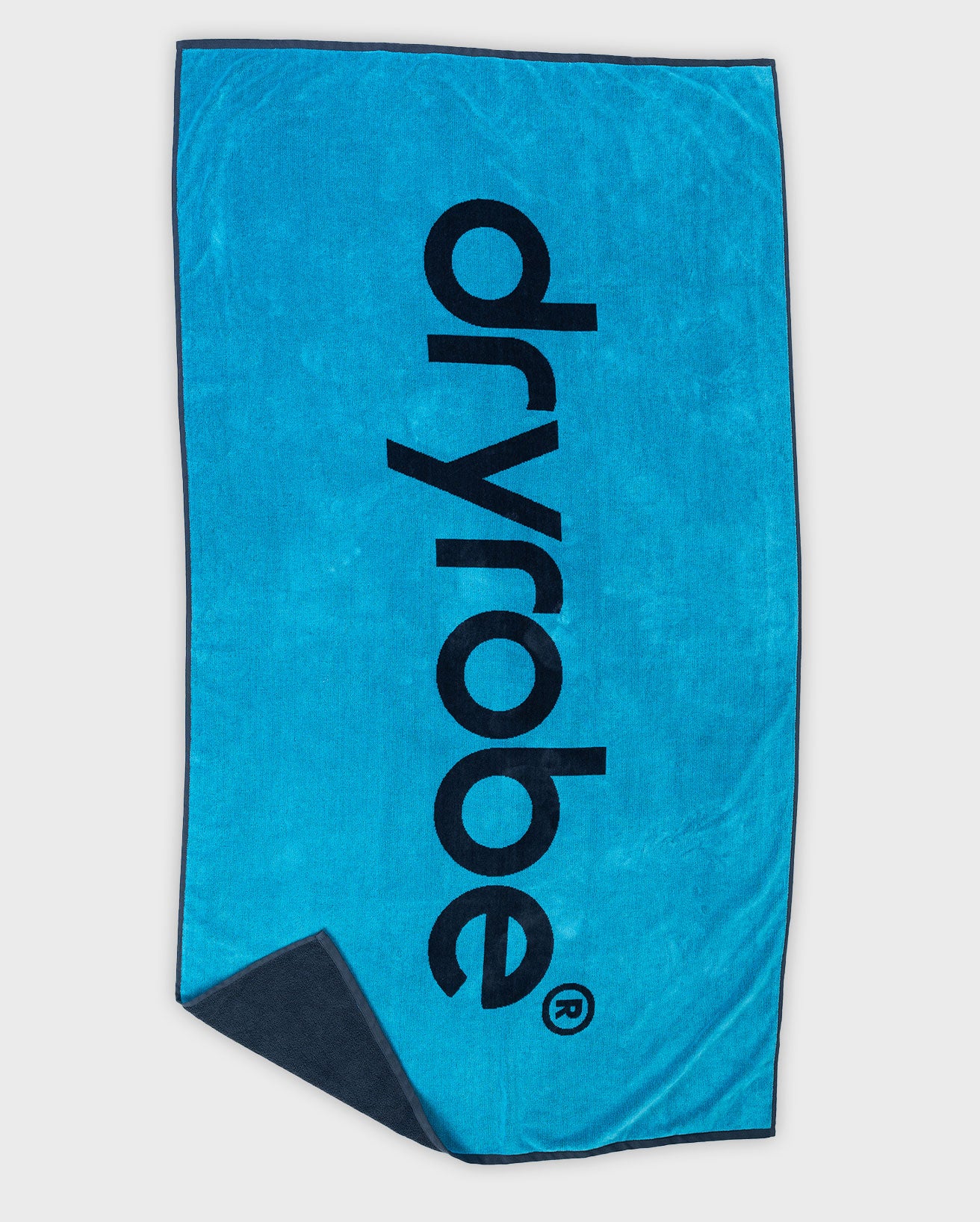 dryrobe® Beach Towel Blue Charcoal Grey
