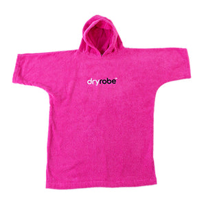 Kids towel dryrobe in pink