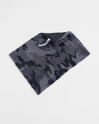 Studio Shot of Dryrobe® black grey camo cushion cover 