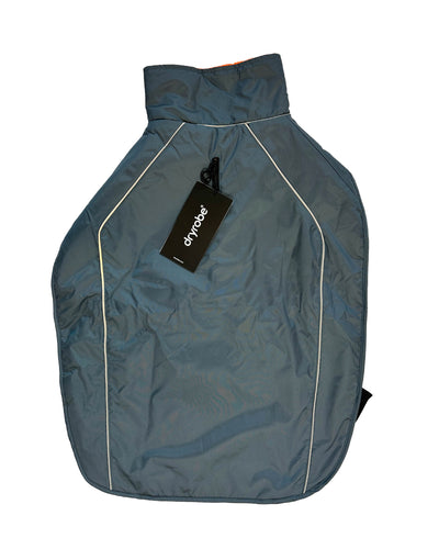 Resale - Dark Grey Orange Dog Coat S