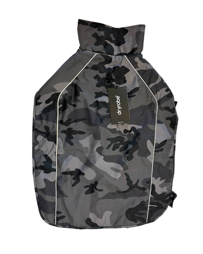 Resale - Black Camouflage Pink Dog Coat L