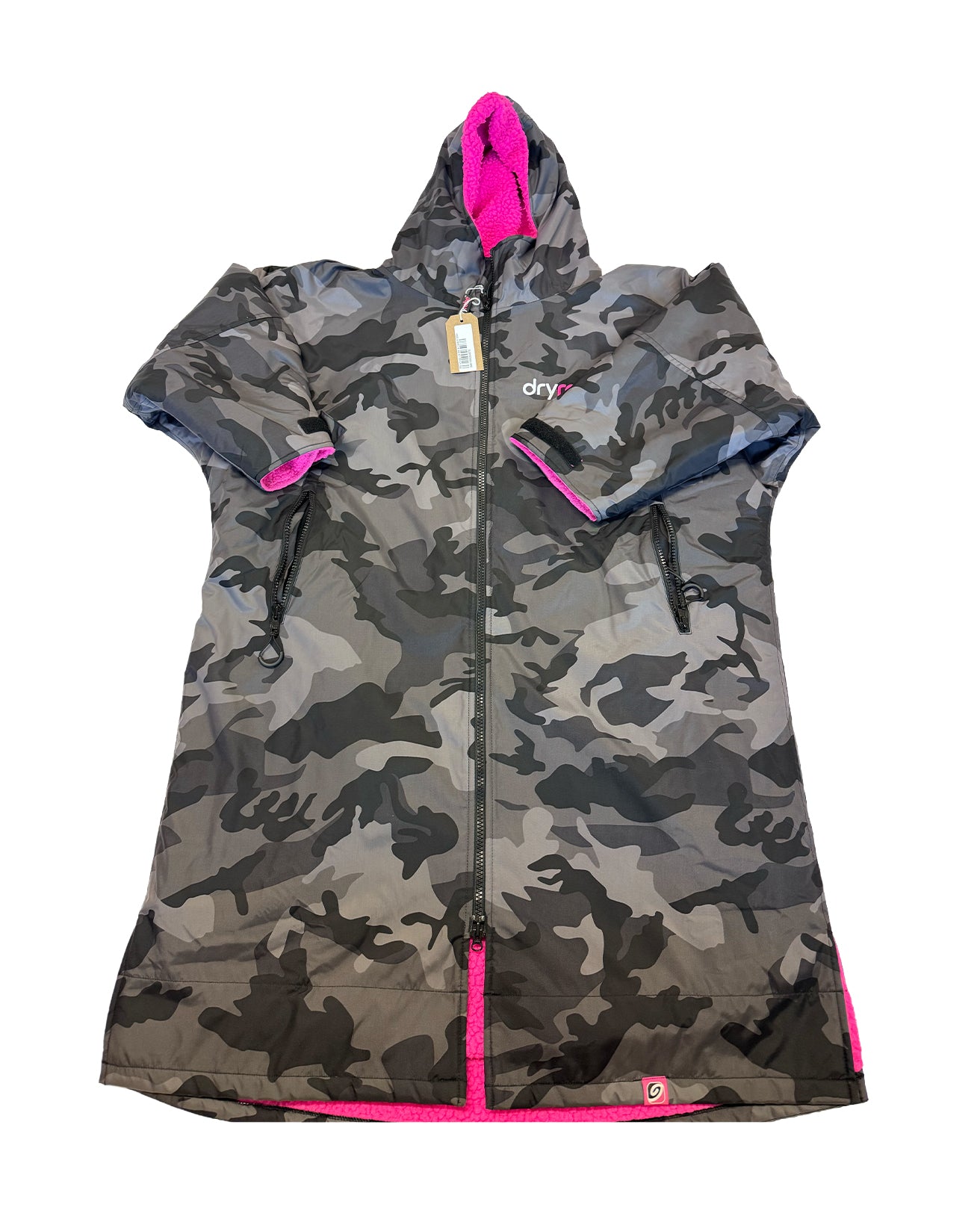 Resale - Black Camo Pink Advance Changing Robe S | Preloved – Dryrobe®