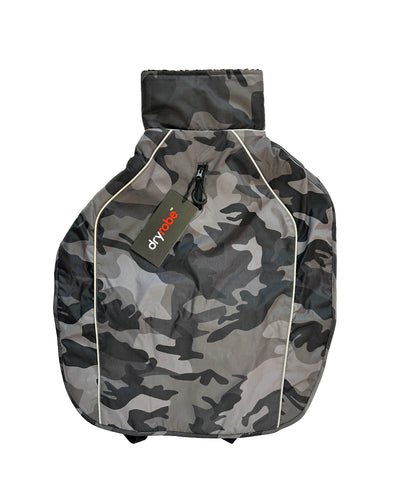 Resale - Black Camo Dog Coat L