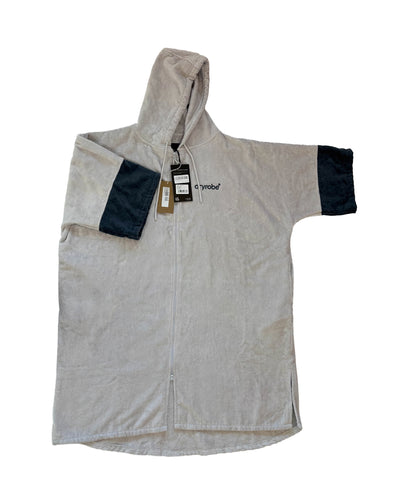 Resale - Grey Full-Zip Organic Towel Robe - Large