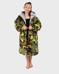 REWORK - Camo Green Grey Advance Kids Change Robe