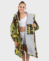 REWORK - Camo Green Grey Advance Kids Change Robe