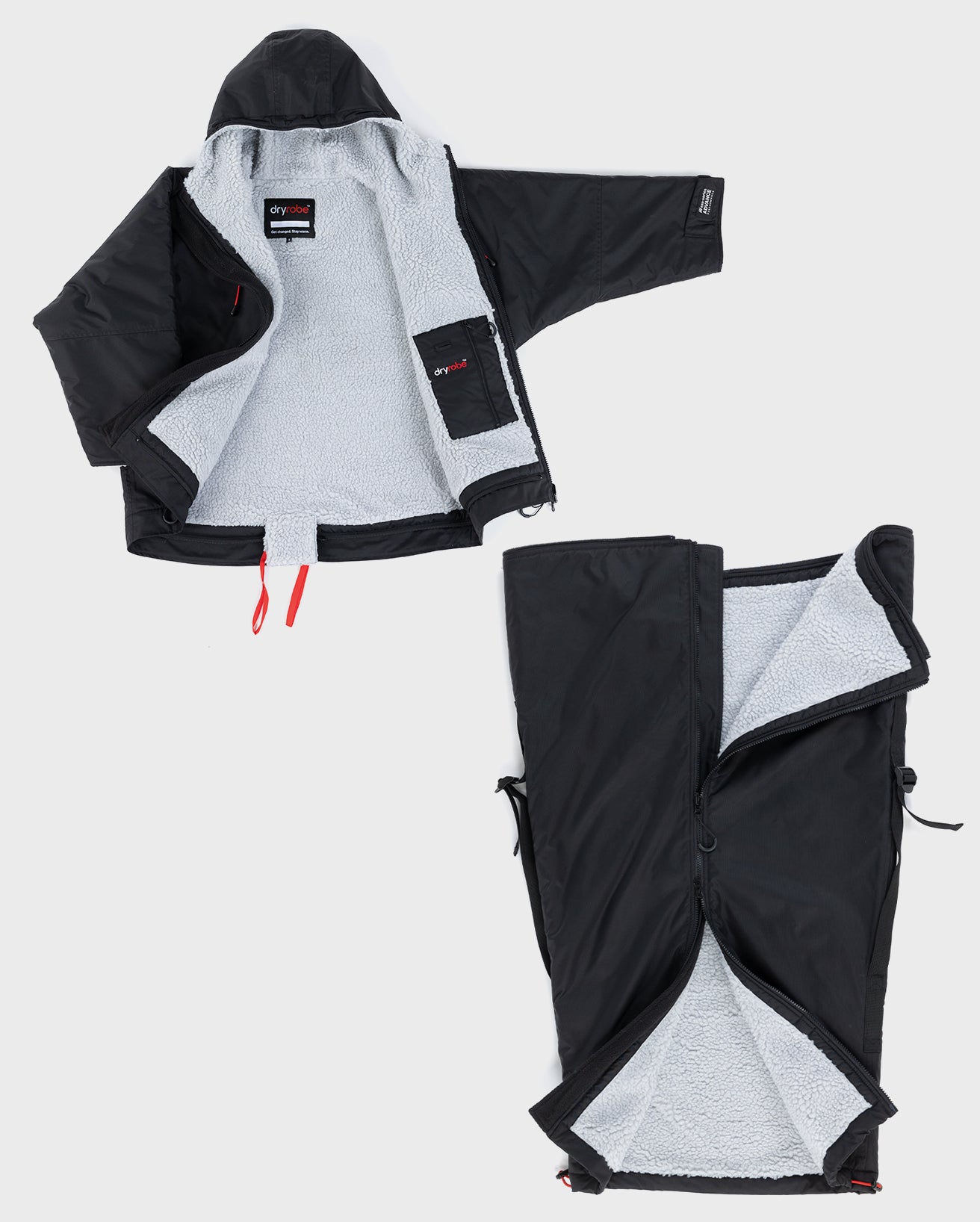 dryrobe® Adapt jacket and lower removable part of garment