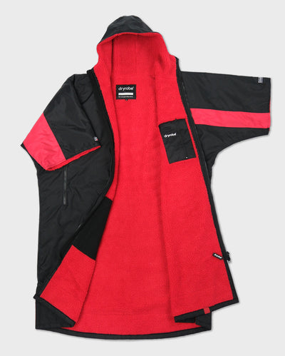 Flat studio shot of Dryrobe® Black red remix