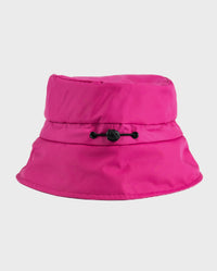 Back of dryrobe Fleece Lined Bucket Hat in Pink
 