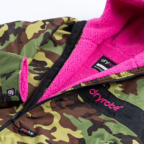  dryrobe advance kids change robe remix range Camo Pink Black