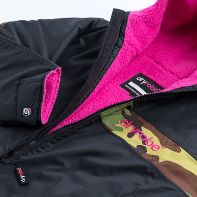  dryrobe advance kids change robe remix range Black Pink Camo