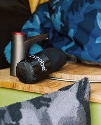 Black Microfibre Towel