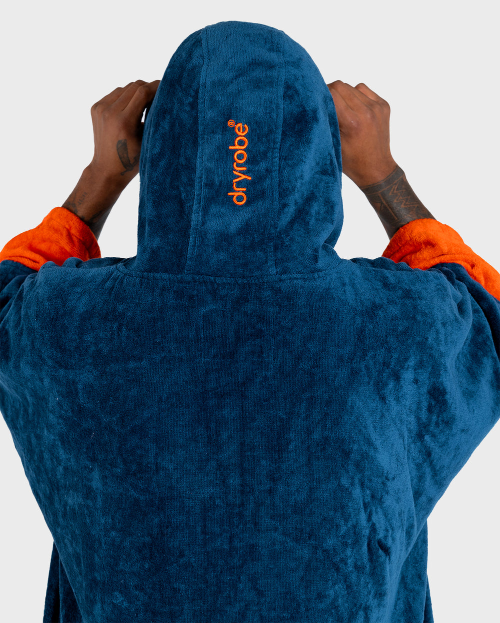 Deep Sea Blue Full-Zip Organic Towel Robe | Dryrobe®