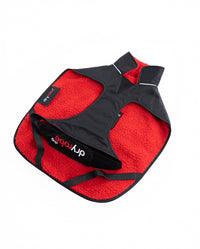 Resale - Black Red Dog Coat L