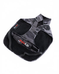 Resale - Black Camouflage Black Dog Coat XXL