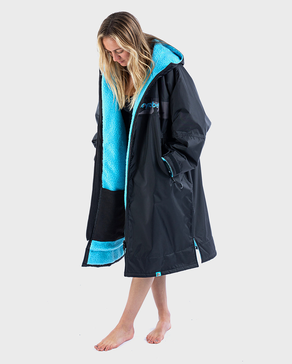 Dryrobe - Long Sleeve Navy/Grey