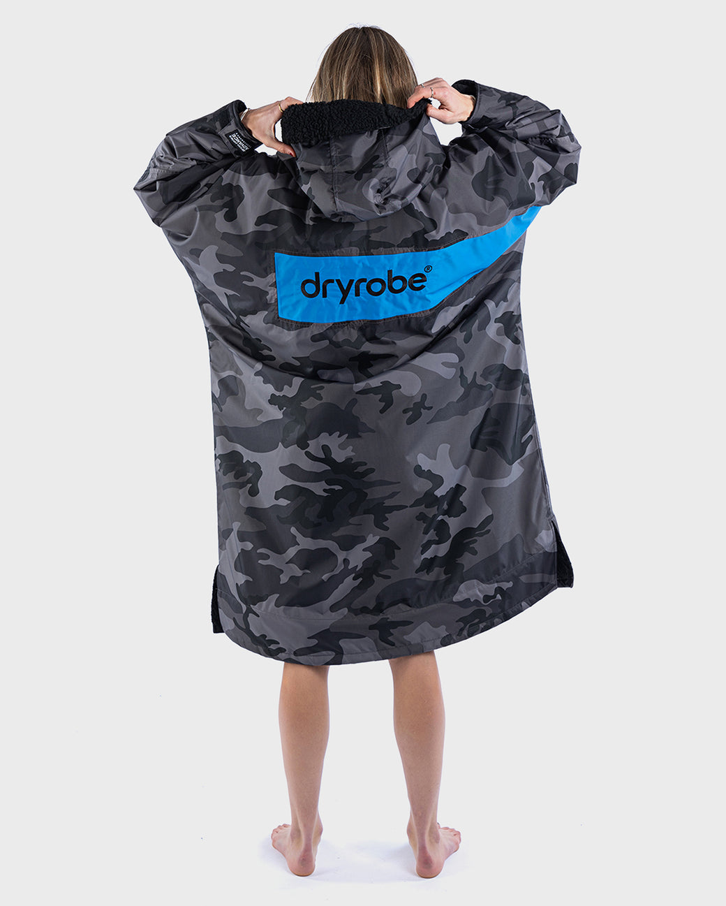 Nuclear Races Dry Robe REWORK - Black Camo Blue Advance Change Robe – Dryrobe®