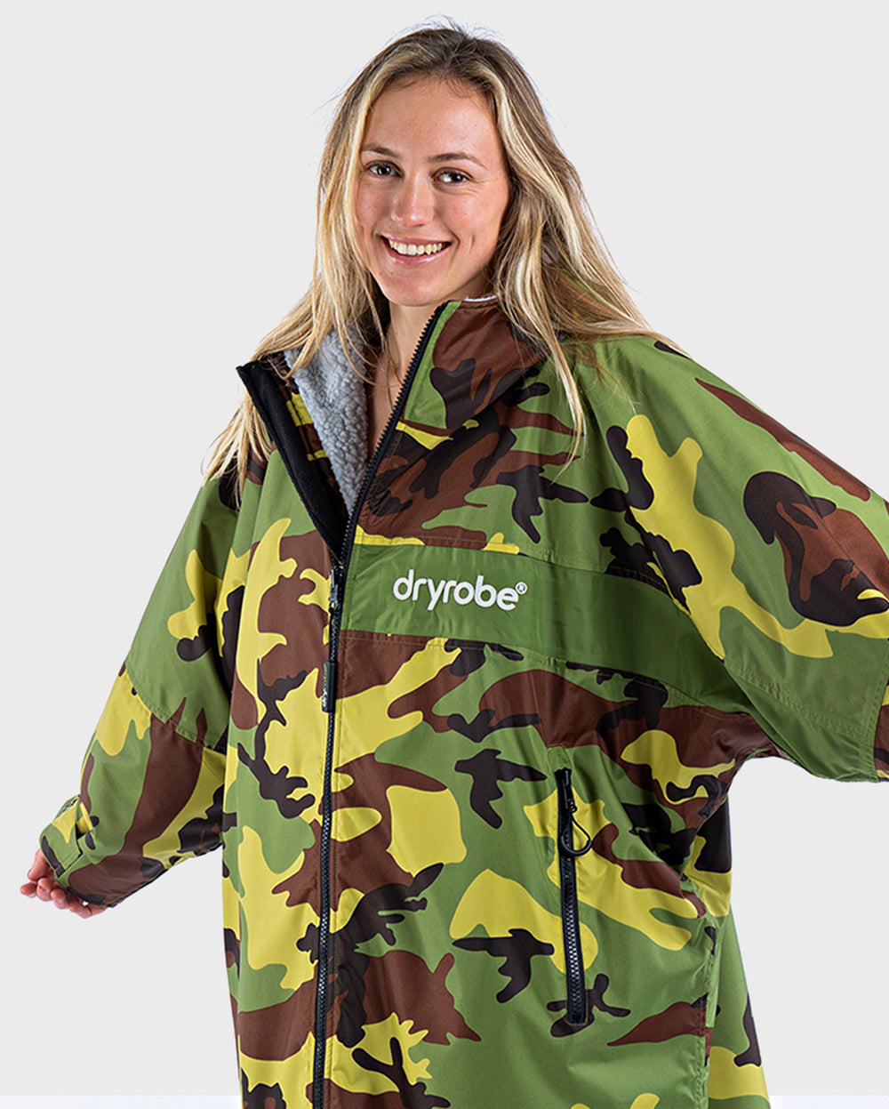 Dryrobe Advance Long Sleeve White Camo