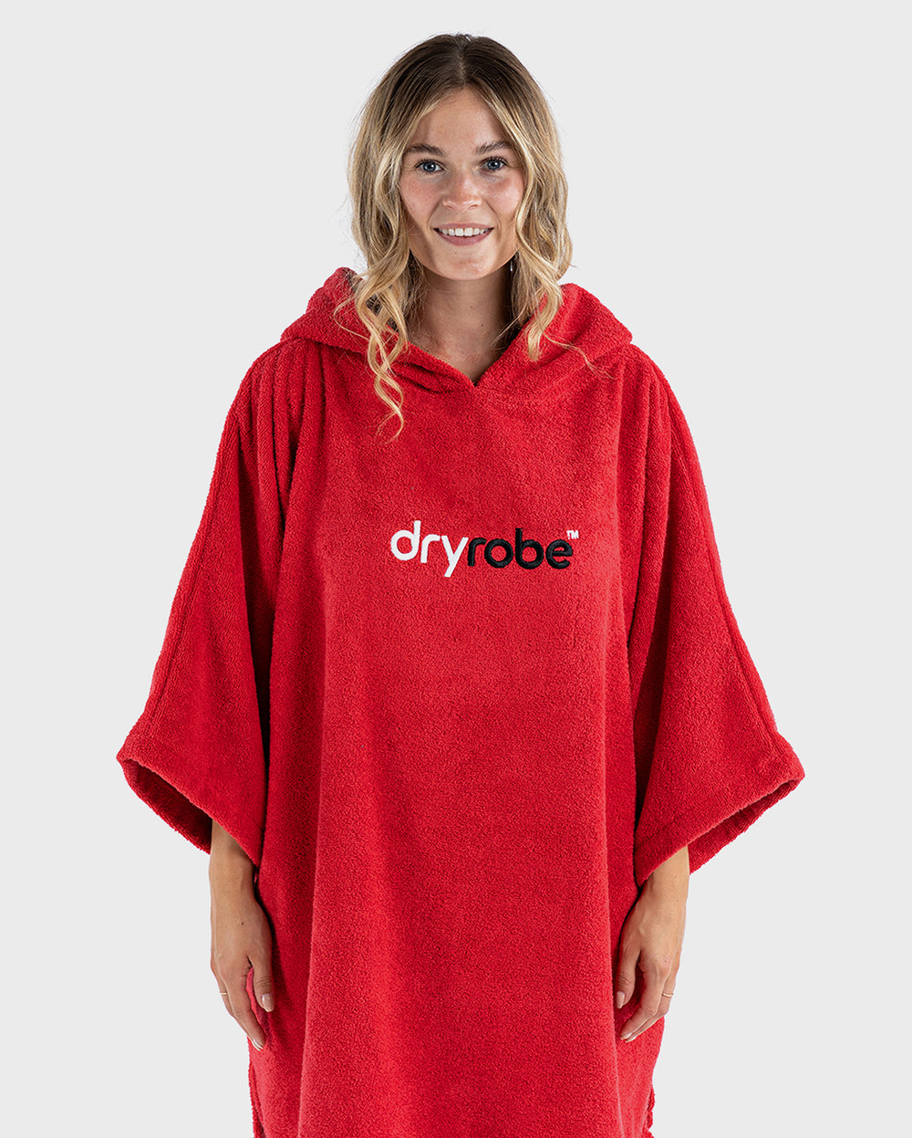 dryrobe® Organic Towel Changing Robe red