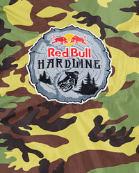 Close up of the Red Bull Hardline logo on the back of Red Bull Hardline dryrobe® Advance Long Sleeve