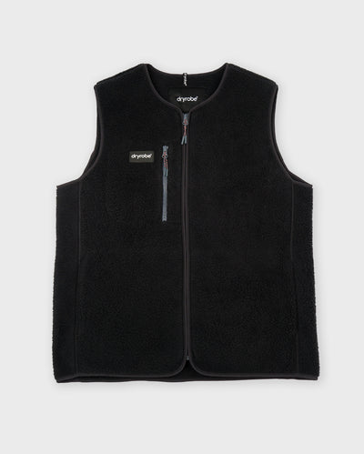 Flat product shot of Dryrobe® fleece Gilet