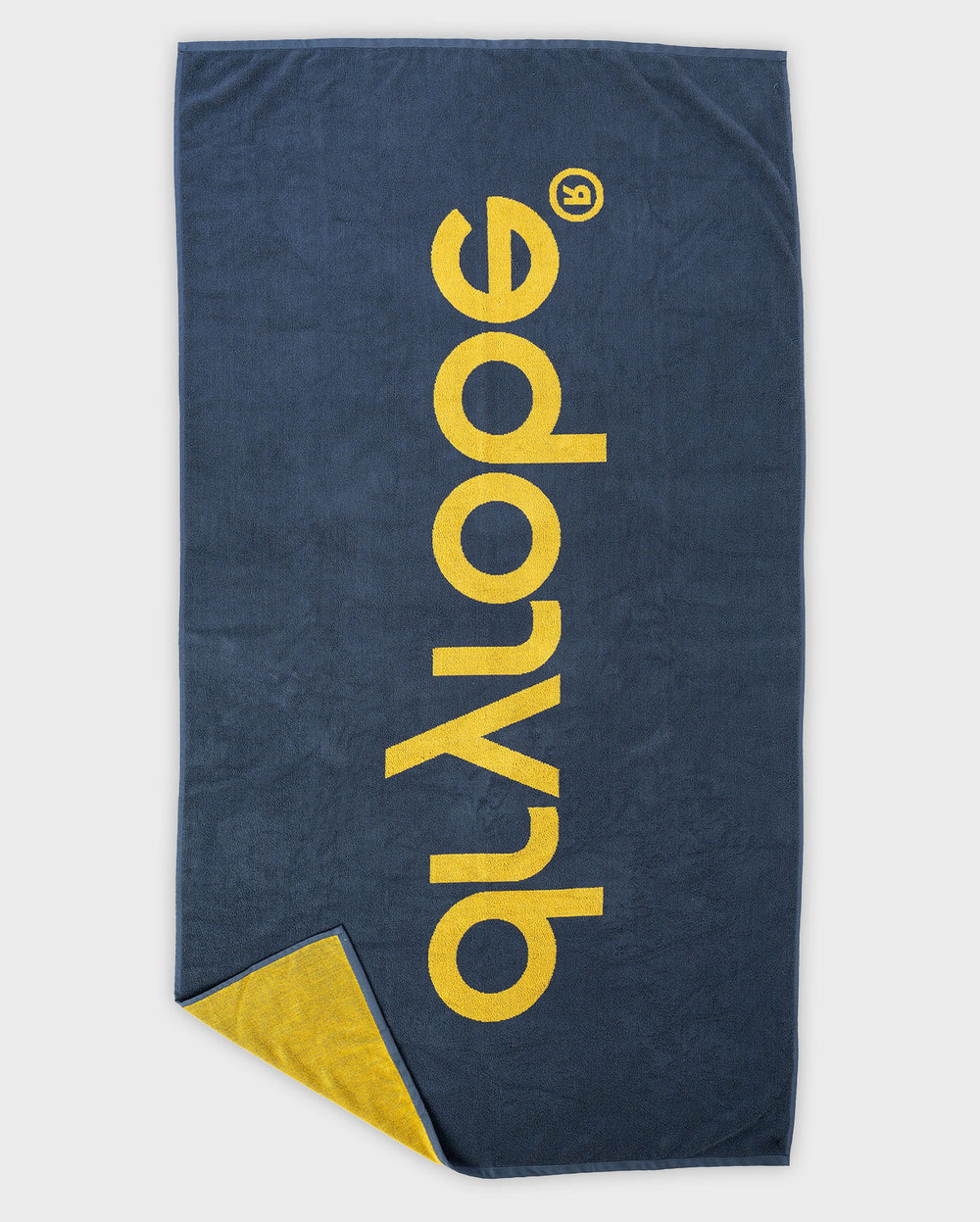 dryrobe® Beach Towel Yellow Charcoal Grey