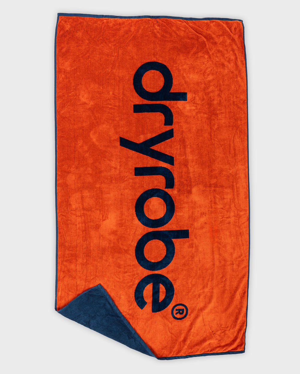 dryrobe® Beach Towel Orange Deep Sea Blue