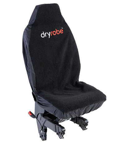 Black dryrobe® single car seat cover