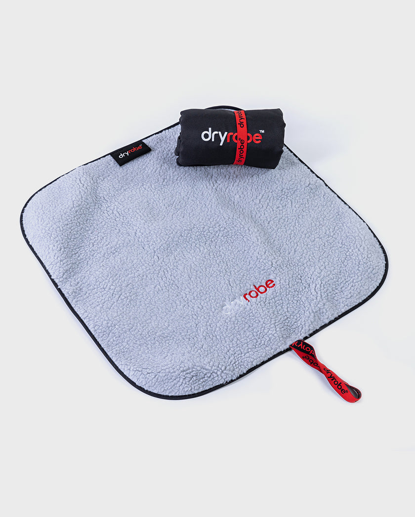 dryrobe® Wetsuit Changing Mat for Swimming & Surf Black Grey