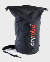 dryrobe® Compression Travel Bag with roll top undone and open