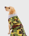 Camo Grey Dog Coat