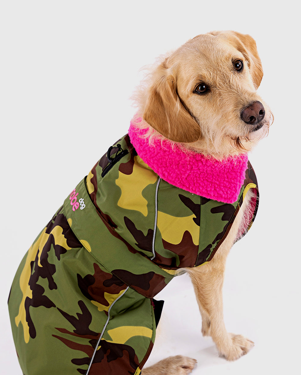 Camo Pink Dog Coat | Dryrobe®