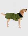 Forest Green Black Dog Coat