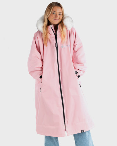 Alpine pink dryrobe® Advance long sleeve changing robe 