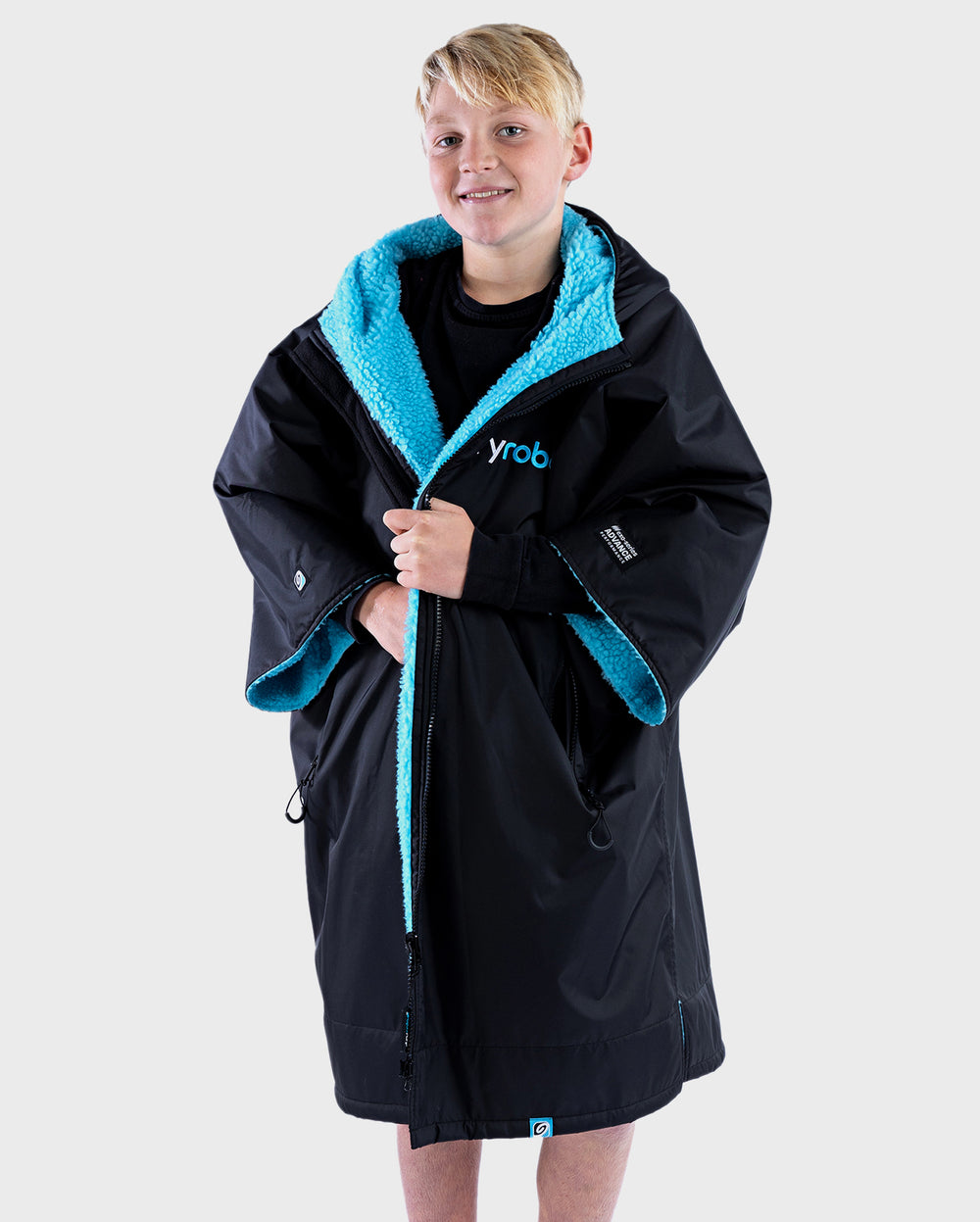 Changing Robe Children Black Blue Easy-Fit Kids Advance Changing Robe | Dryrobe®