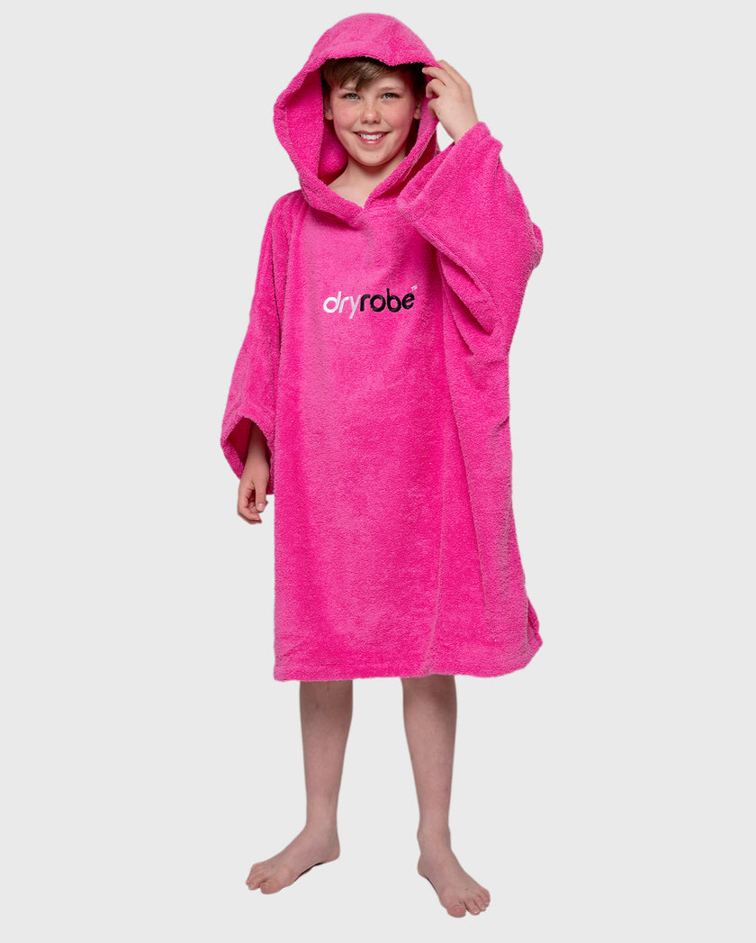 Changing Robe Pink Pink Kids Towel Changing Robe | Dryrobe®