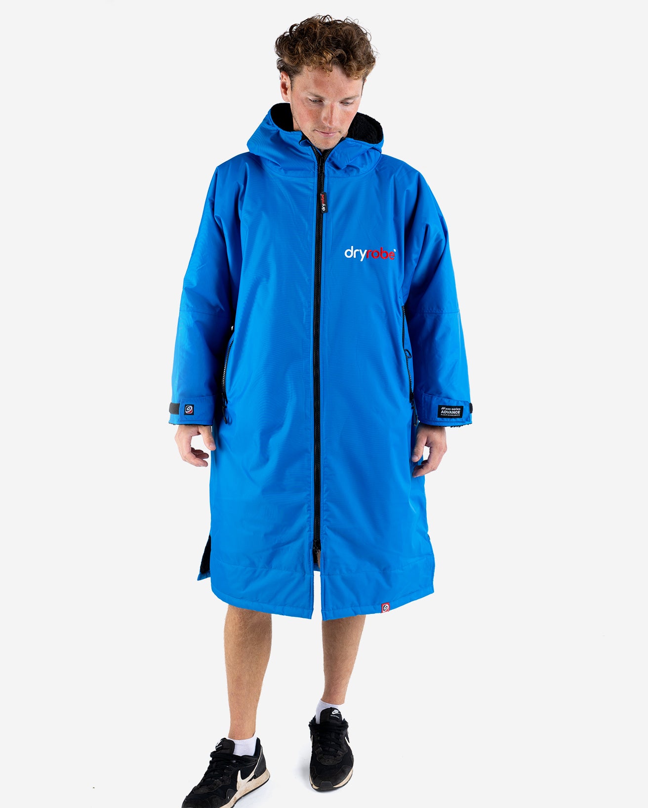 dryrobe® Advance Long Sleeve Changing Robe - Cobalt Blue