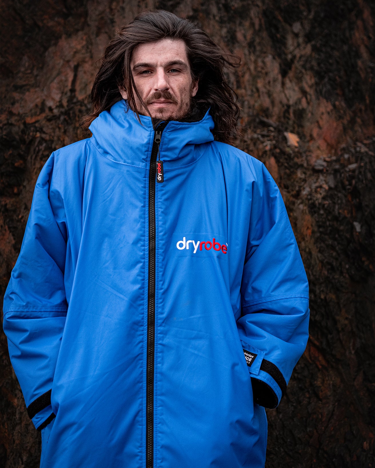 Dry Robe Cold dryrobe® Advance Long Sleeve Changing Robe - Cobalt Blue