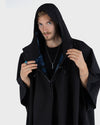 Black One Size Rainproof Poncho