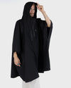 Black One Size Rainproof Poncho