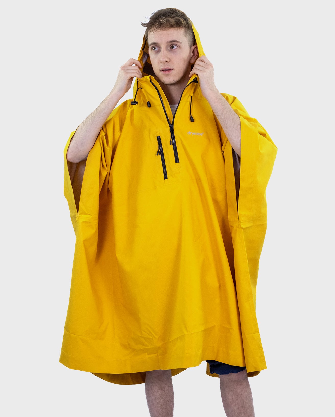 Yellow One Size Adults Rainproof Poncho Dryrobe Yellow One Size Adults Rainproof Poncho Dryrobe