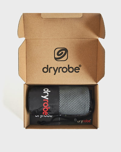 dryrobe Microfibre Towel shown inside box