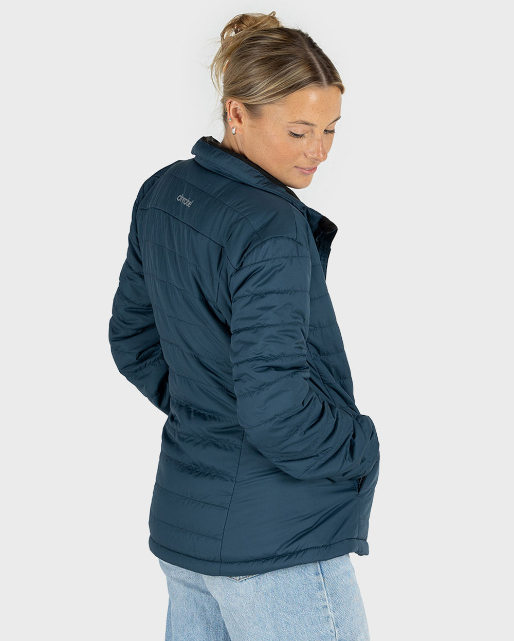 Drea - Womens Water Resistant Colour Block Jacket - Teal