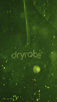 An informational video detailing the eco-friendly design of the Dryrobe® PURE, highlighting its waterproof Ventile® outer shell and 98% bio-based fleece lining.
