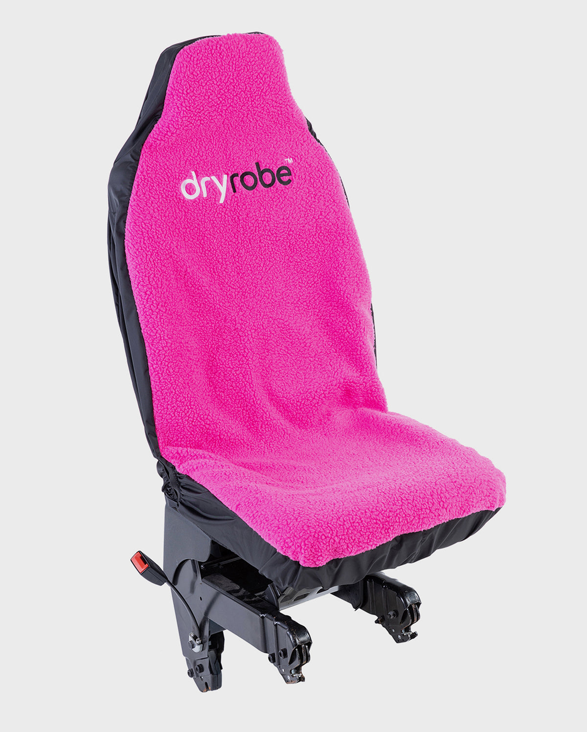1|Single Pink dryrobe® Water-repellent Car Seat Cover shown on car seat