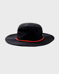 1|Back of Black dryrobe® Quick Dry brimmed hat