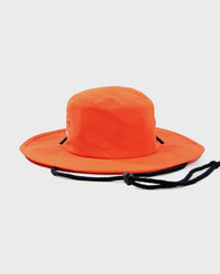 1|Back of Orange dryrobe® Quick Dry brimmed hat